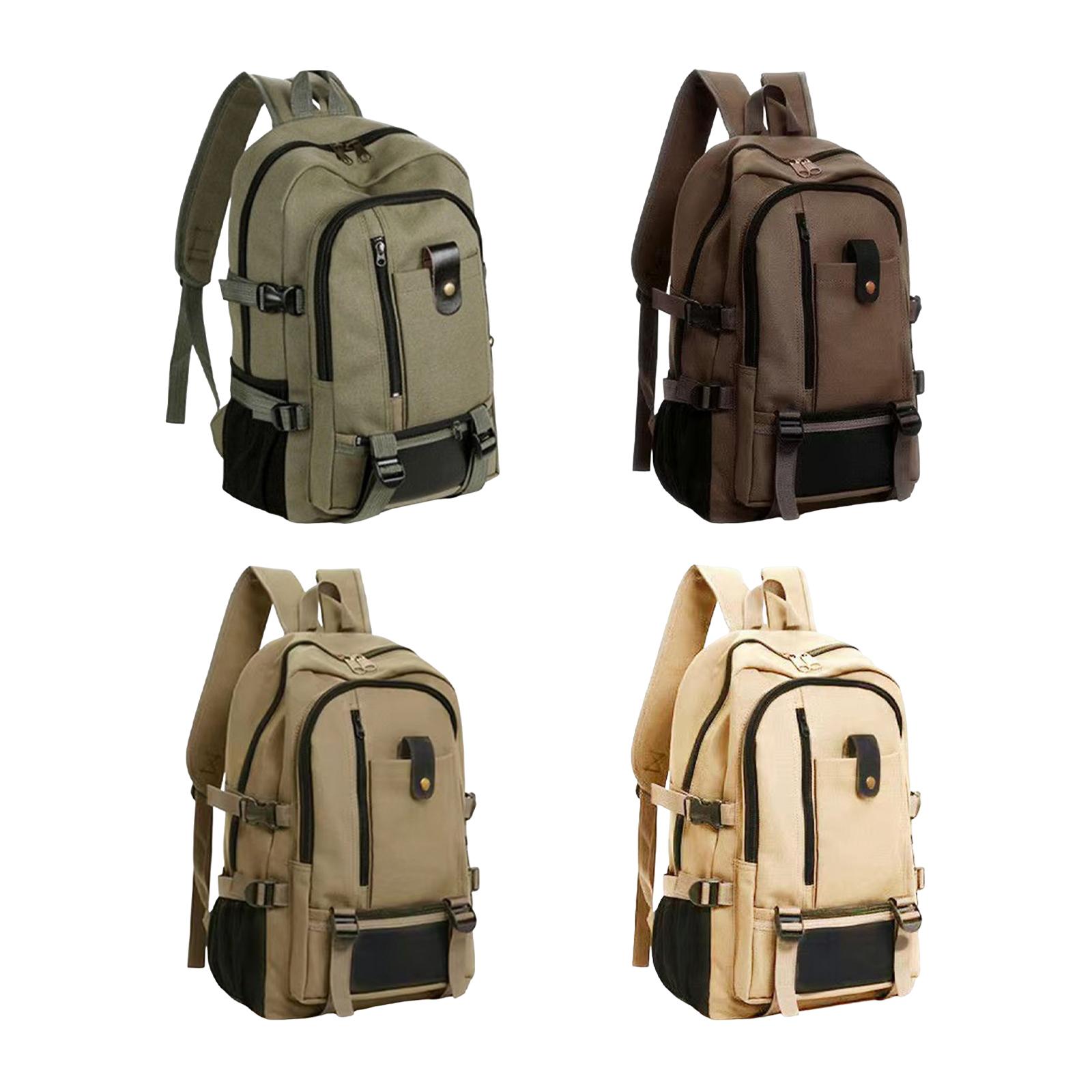 Large Canvas Travel Backpack L - Canvas Backpack Casual review and price